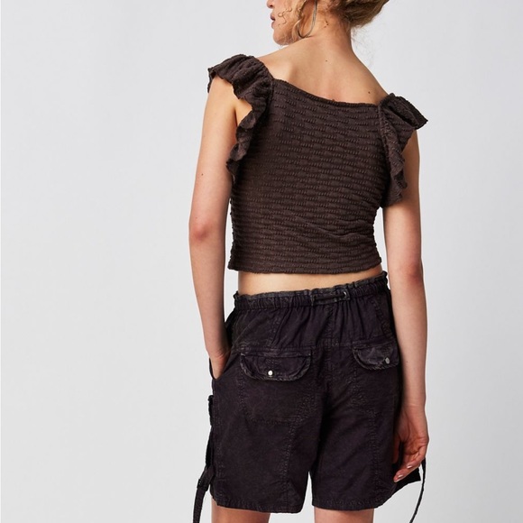NWOT Free People Forever Now Top Chocolate Brown - Picture 2 of 2